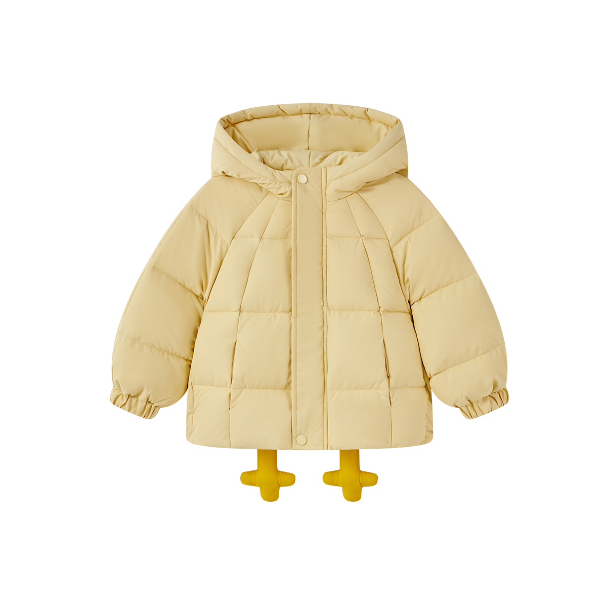 

Детский пуховик с капюшоном утепленный Disney, желтый