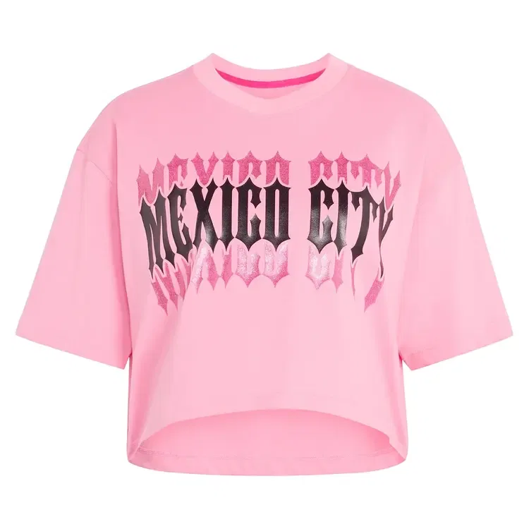 Футболка Adidas Originals FIFA World Cup 26 Host City Mexico, розовый