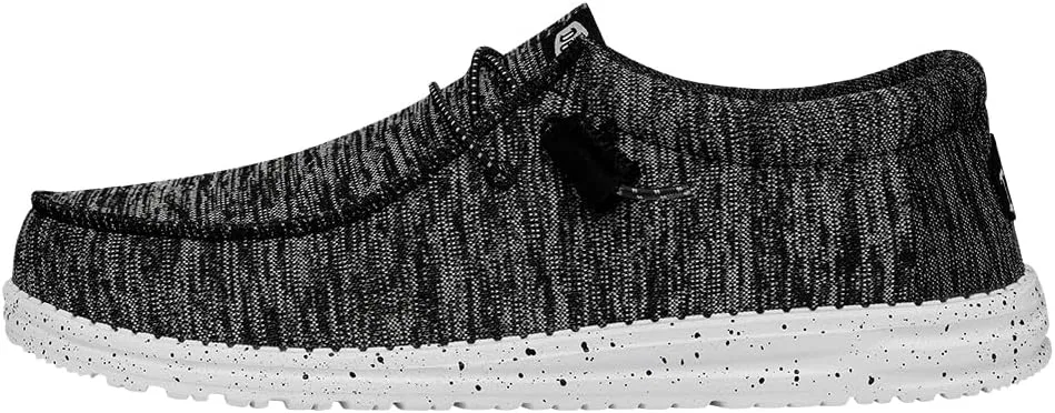 Лоферы HEYDUDE Wally Sport Knit, Black/White