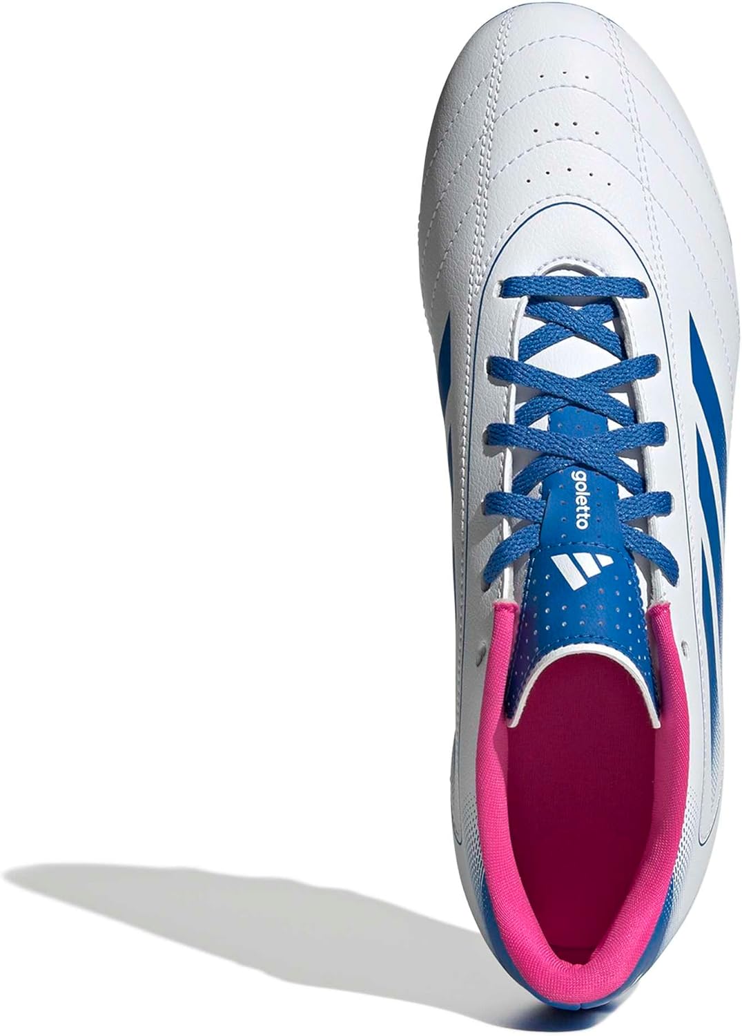 Кроссовки adidas Goletto IX для взрослых, унисекс, для твердой поверхности, белый/розовый — фото 2