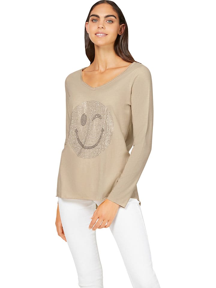 

Heine Футболка с длинными рукавами бежевого цвета