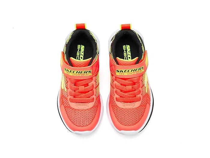 Кроссовки с видимой подушкой Microspec Max Velocity SKECHERS KIDS, Orange/Black — фото 3