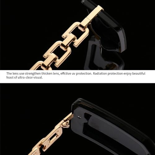 

Модные квадратные солнцезащитные очки для женщин, ретро-градиентные очки с защитой от УФ-излучения UV400, мужские солнцезащитные очки в оправе с цепочкой MTZJH, C4 Pink