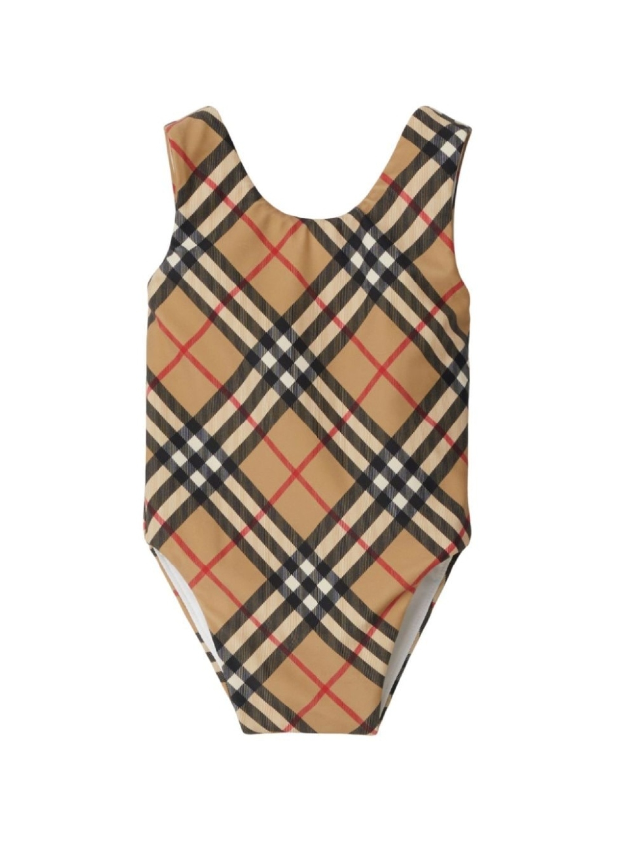 

Burberry Kids купальник в клетку Vintage Check, нейтральный цвет