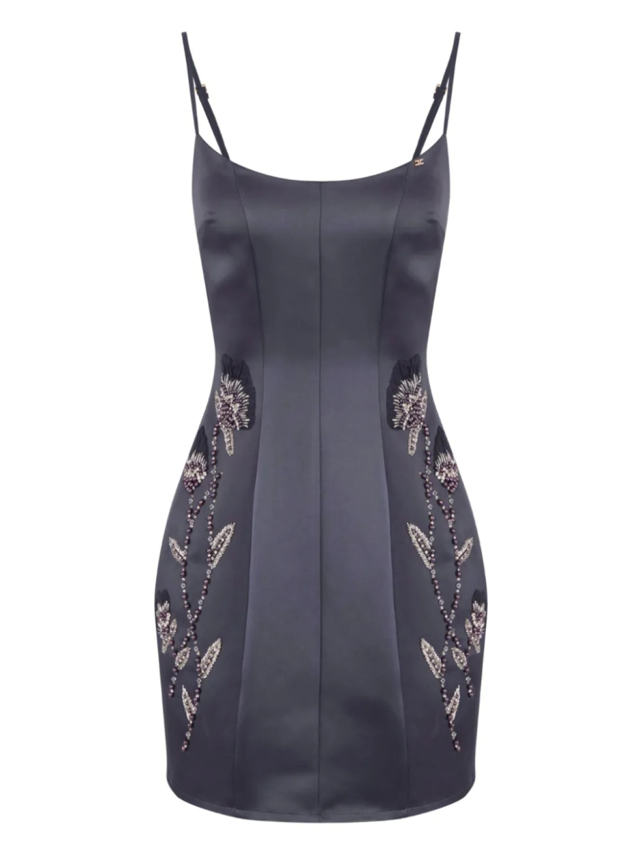 

Мини-платье в стиле корсета Elisabetta Franchi, серый