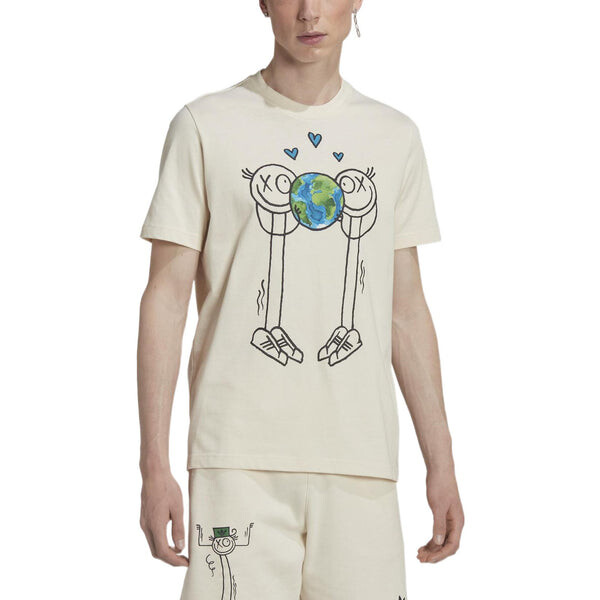Футболка Adidas Originals x Andr Saraiva Tee 'Non Dyed', мультиколор — фото 2