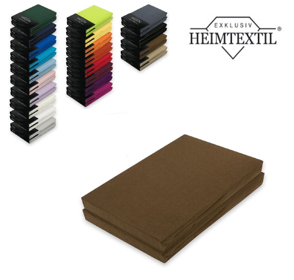 

Двойная упаковка простыней на подгонке марки Jersey 90–100 x 200 см шоколадно-коричневого цвета Südseetraum, Коричневый, Двойная упаковка простыней на подгонке марки Jersey 90–100 x 200 см шоколадно-коричневого цвета Südseetraum