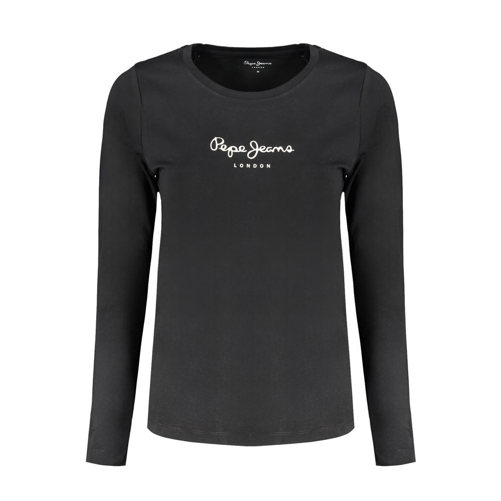 

Черные хлопковые топ и футболка Pepe Jeans