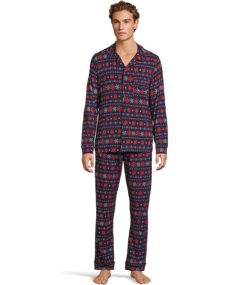 

Мужской пижамный комплект MeUndies Long Sleeve Modal, Fair Isle Flurry