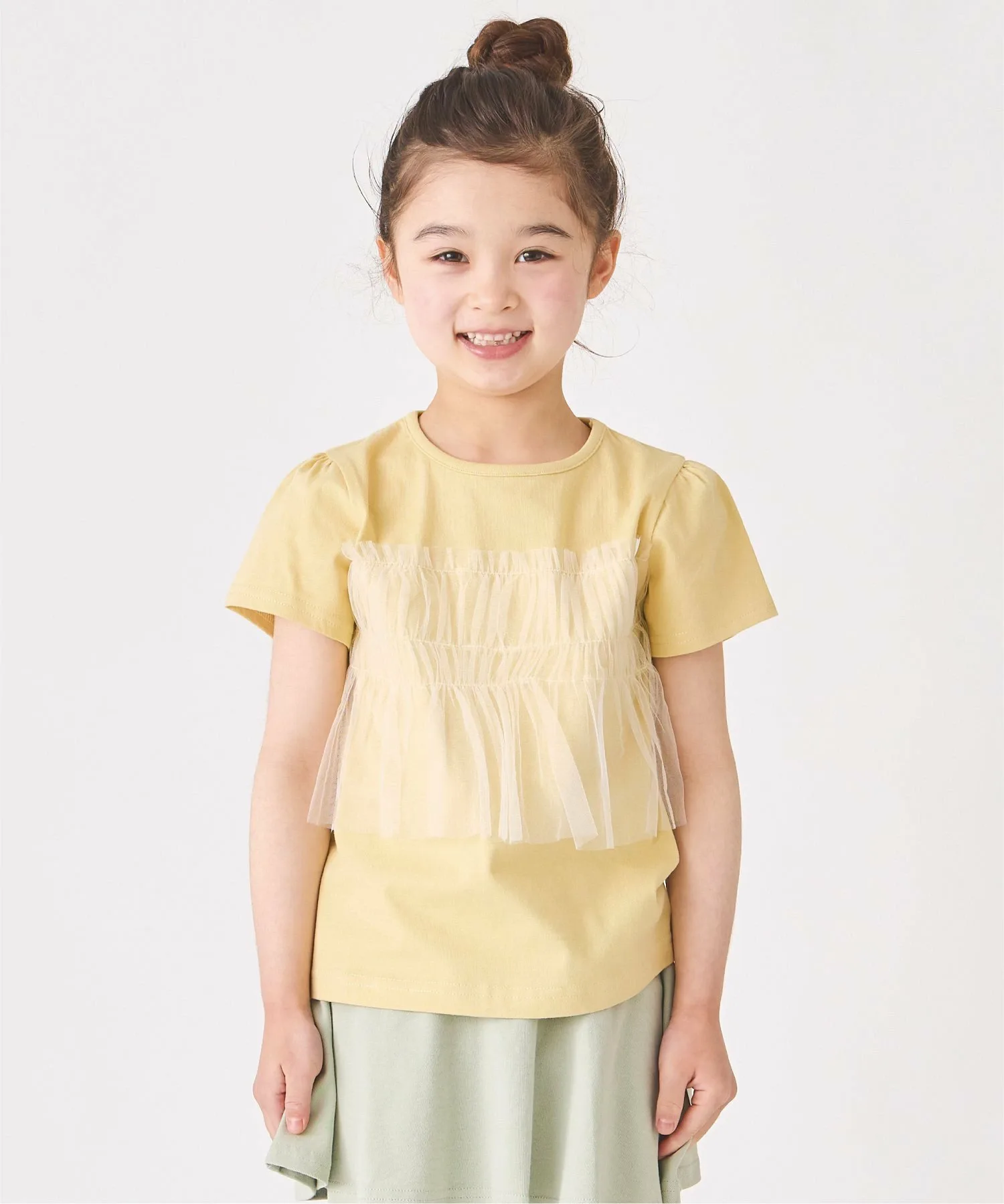 Шифоновая футболка Ever Closet, цвет Mustard — фото 2