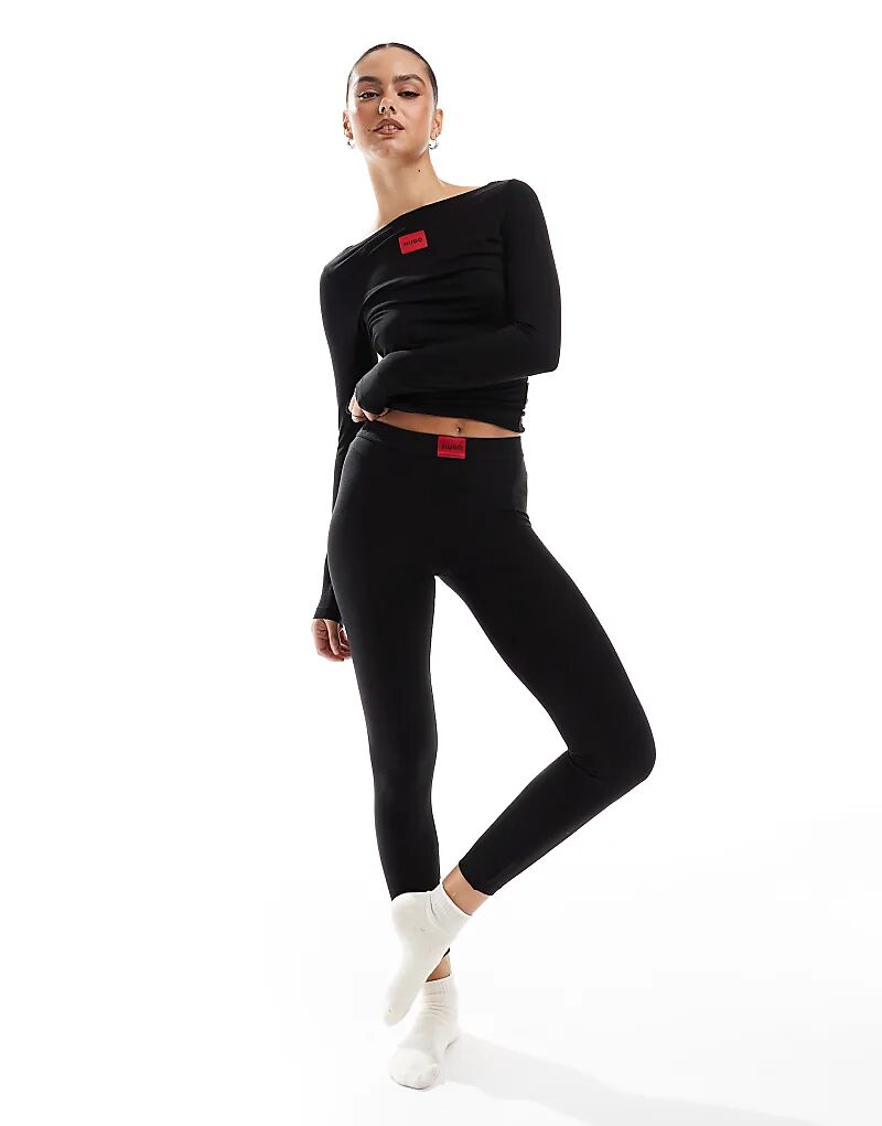 

Термолеггинсы HUGO Bodywear черного цвета (часть комплекта) Hugo Red