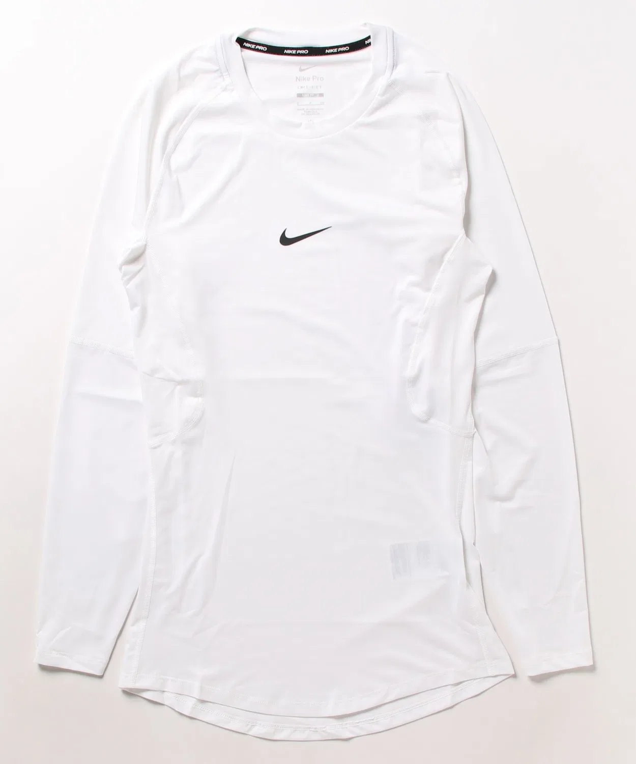 Футболка Nike Pro Dri-FIT длинный рукав белый