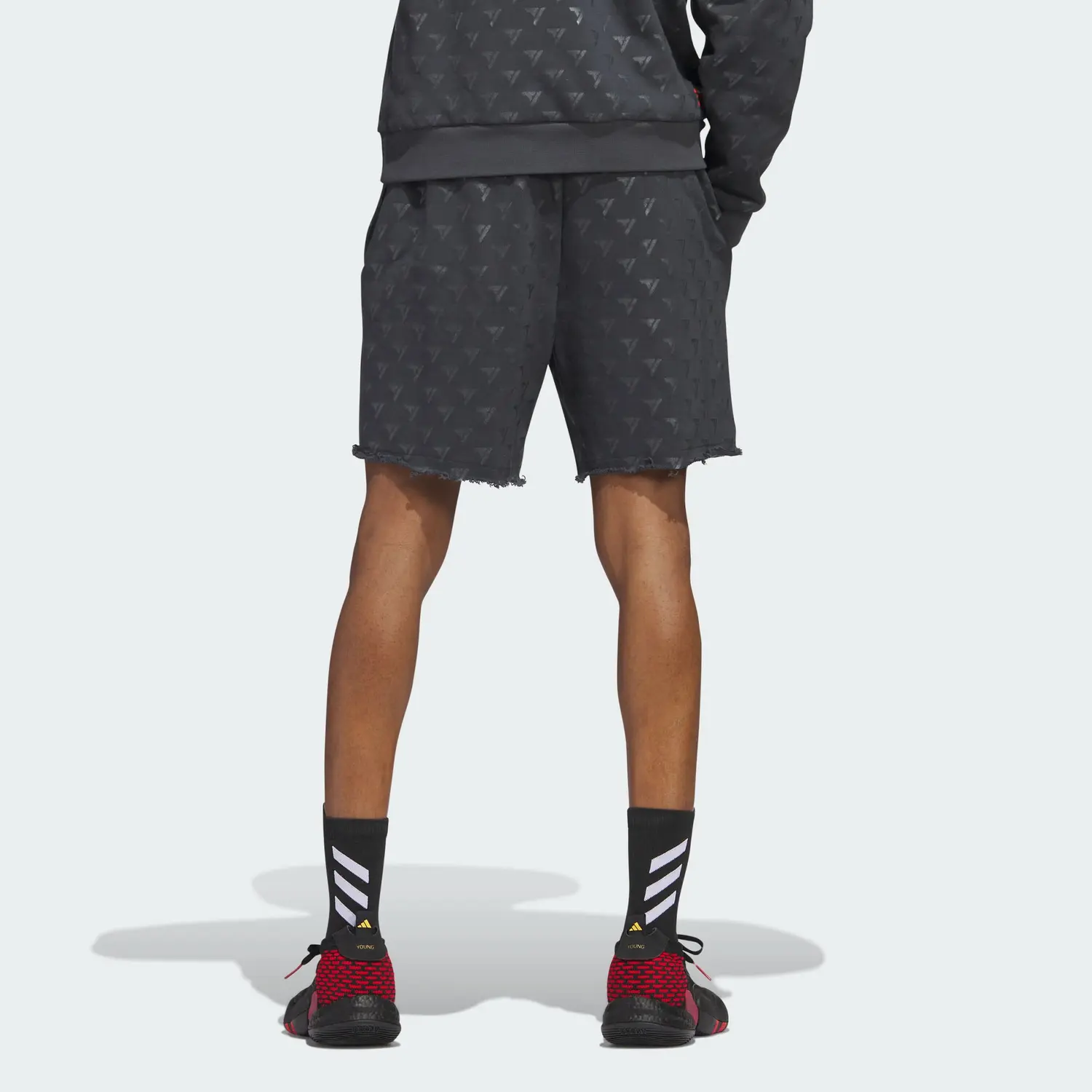 Повседневные шорты с принтом ALLOVER, черные Adidas, черный — фото 3