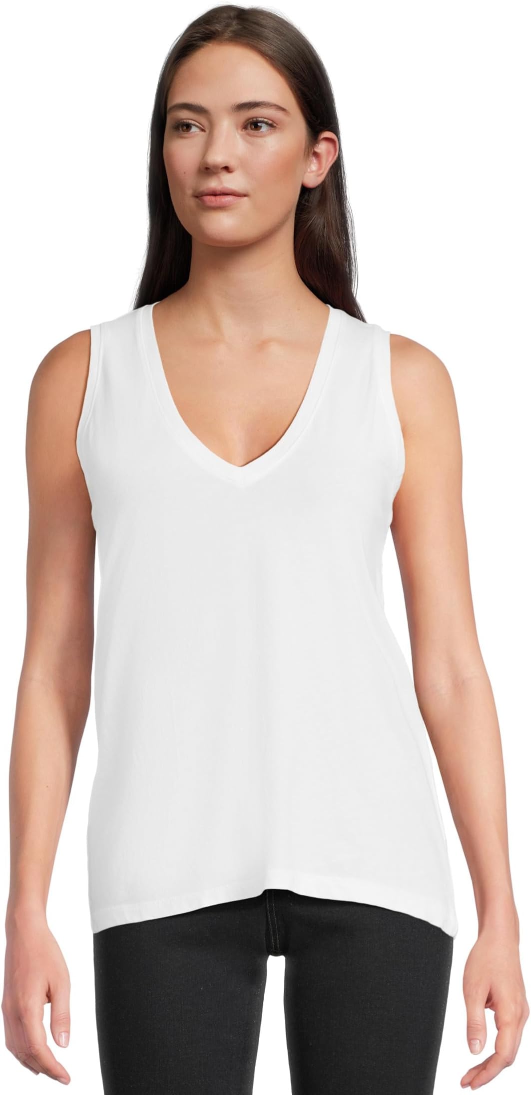 

Топ Madewell Northside V-Neck Tank, белый