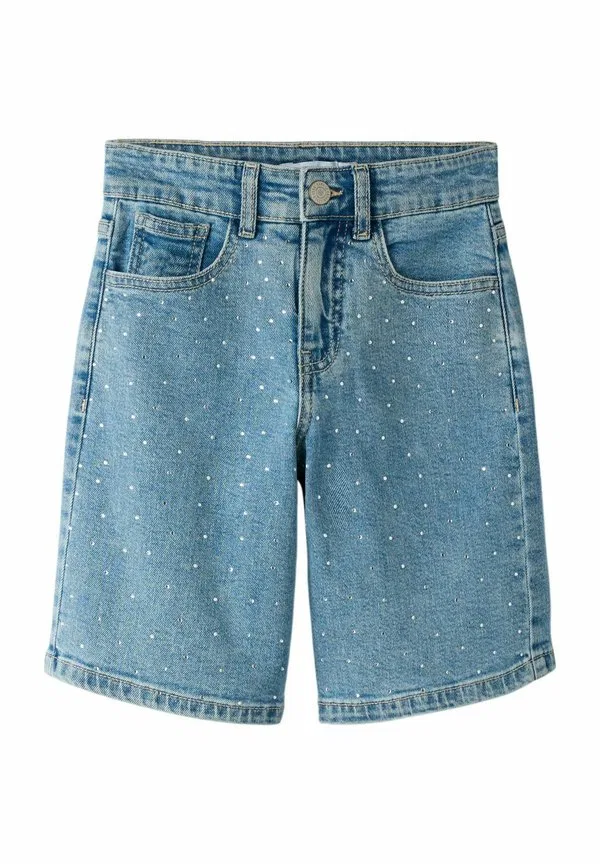 Джинсовые шорты jeansshorts со стразами Name It, Medium Blue Denim