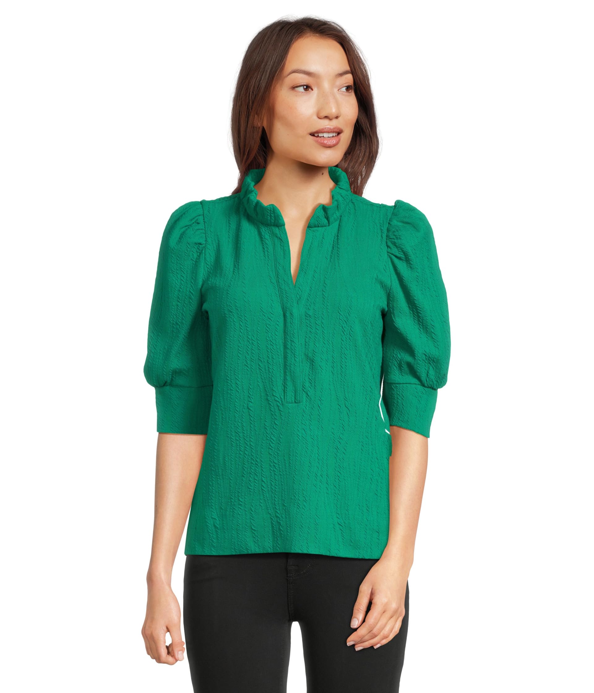 

Топ Lilly Pulitzer Elsey Knit Top, Fiddle Leaf Green Wavy Knit Jacquard