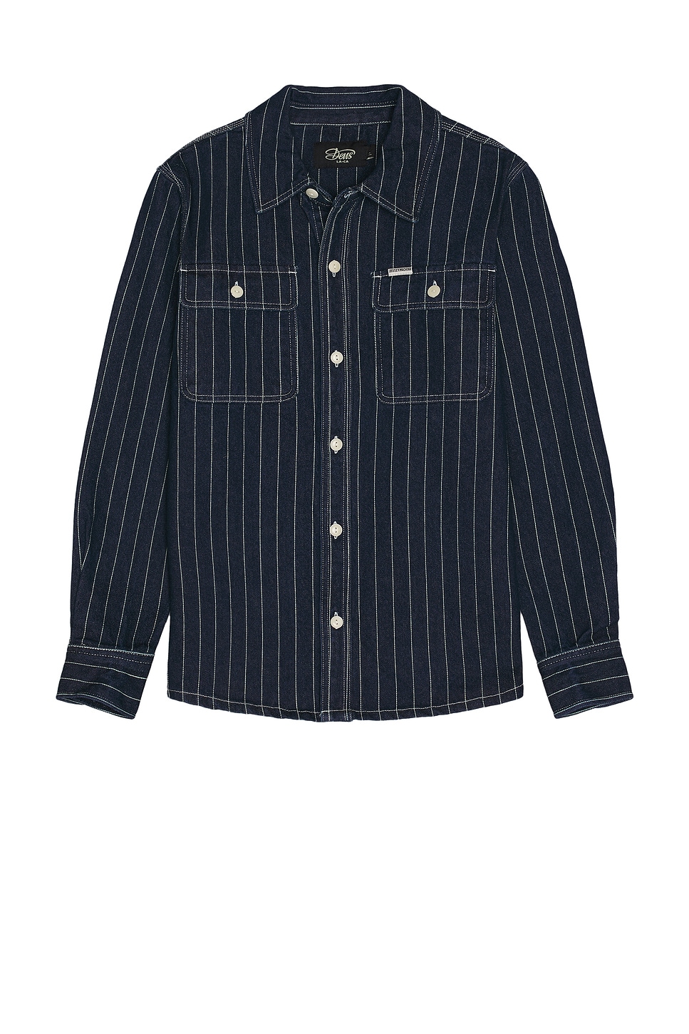 

Рубашка из денима в полоску Vacay Deus Ex Machina, indigo