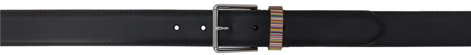 

Черный фирменный ремень Keeper Stripe Paul Smith