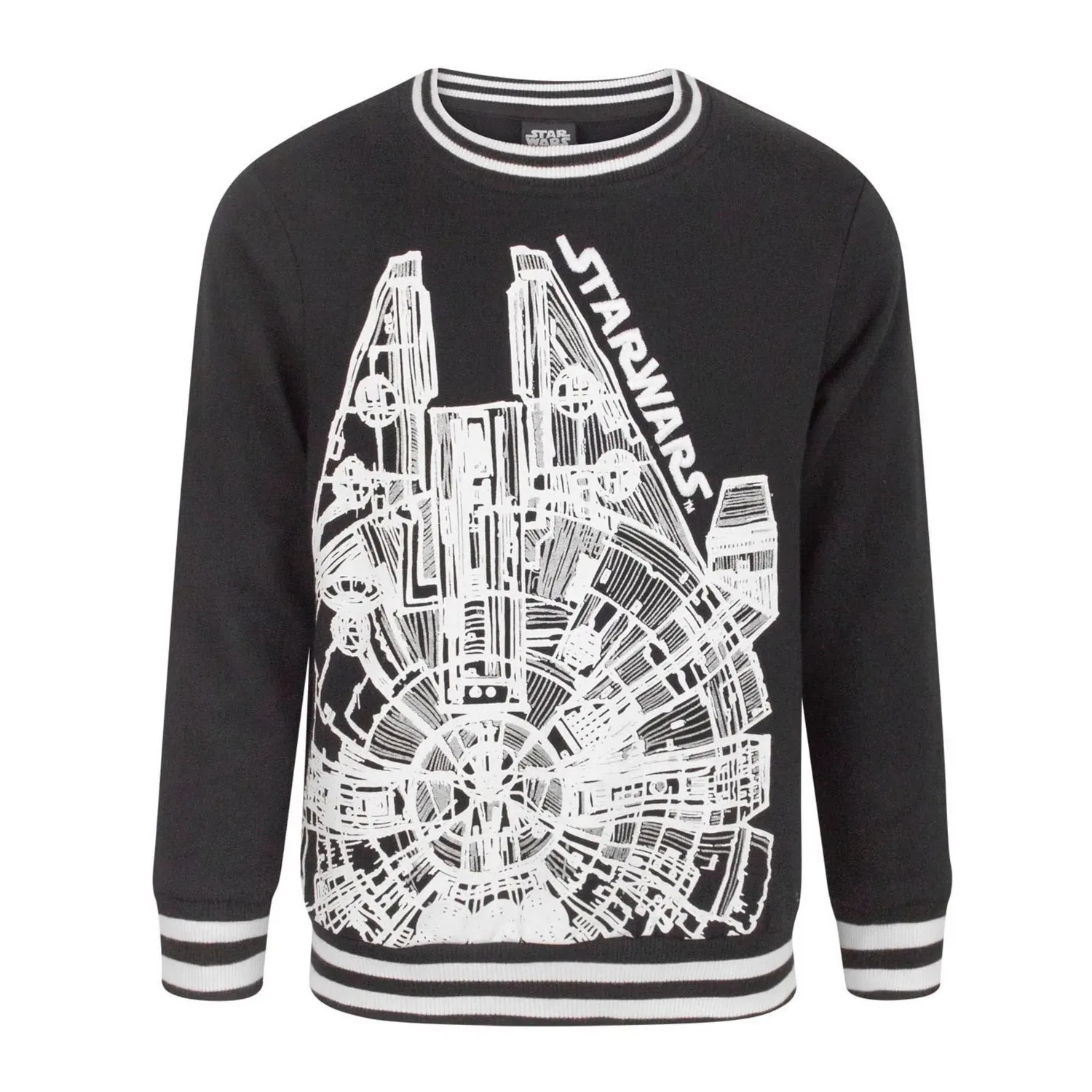 Худи Star Wars с принтом Millennium Falcon, черный