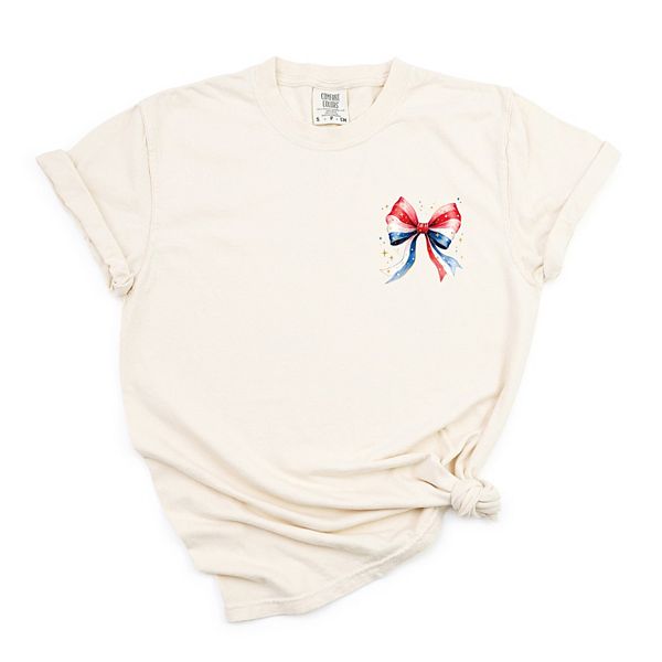 

Футболка с патриотичным бантом и звездой Simply Sage Market, Ivory