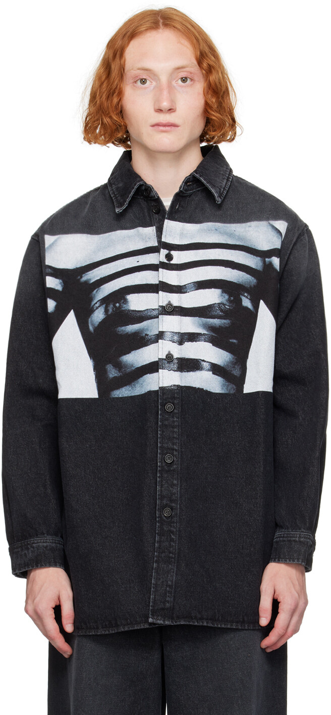 

Черная джинсовая рубашка «The Body Mariniere» Jean Paul Gaultier