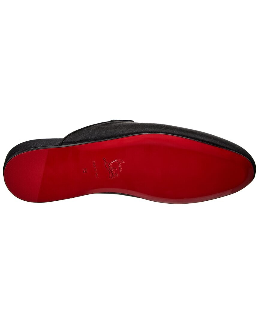 

Темно-синие атласные мюли Christian Louboutin Coolito со стразами Donna, черный