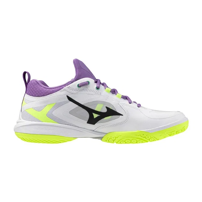 Унисекс кроссовки для бадминтона «Wave Claw Neo 3 Fit» от Mizuno, White X Black (12) — фото 3
