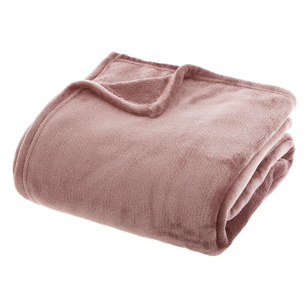 

Мягкое одеяло Eazy Living фланелевое 180 см x 230 см розовое, розовый