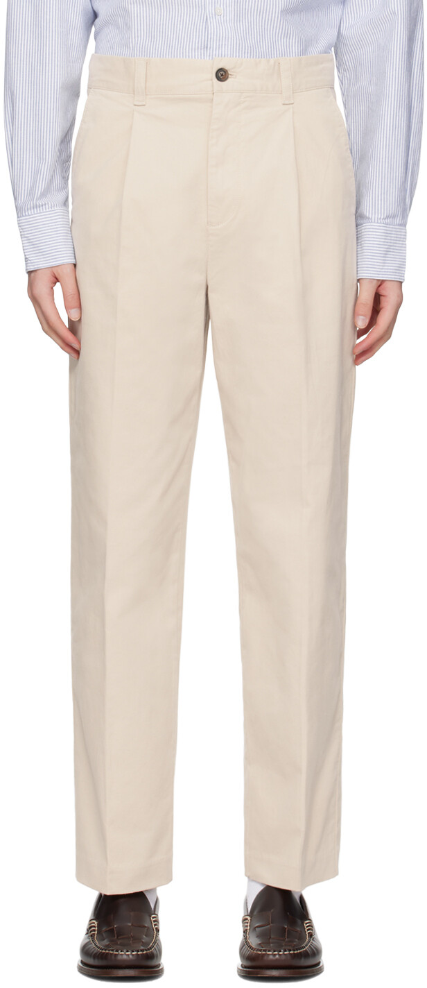 

Бежевые брюки со складками GANT 240 MULBERRY STREET