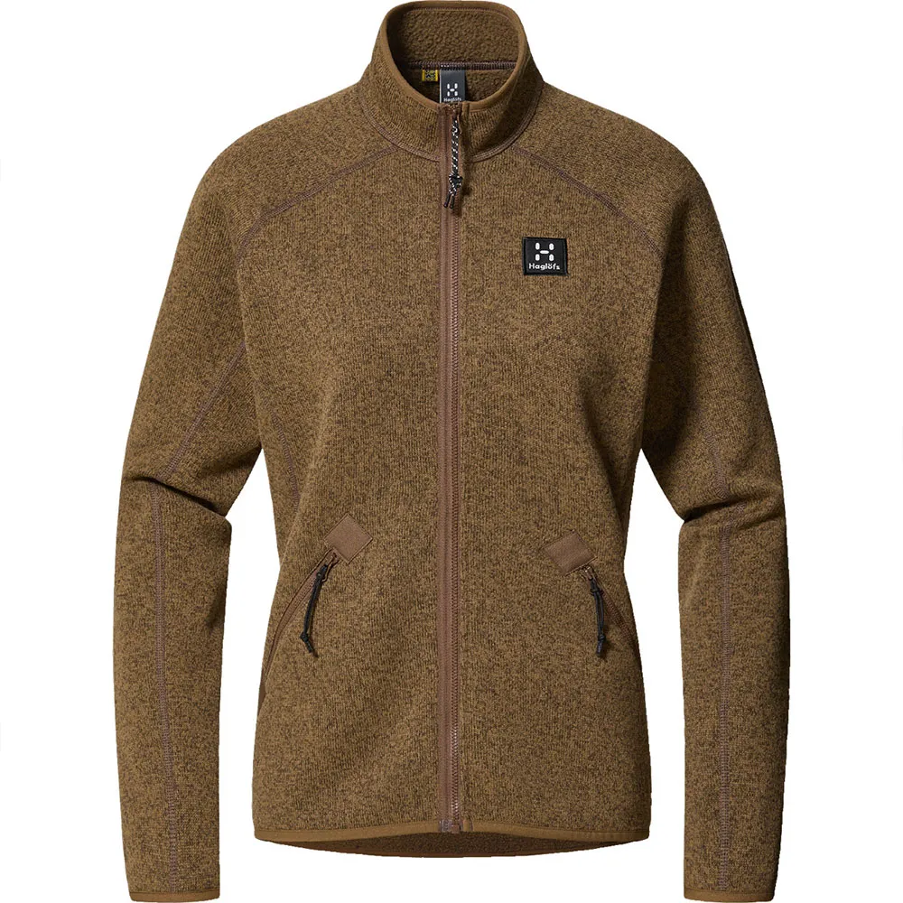 

Флис Haglöfs Risberg full zip, коричневый