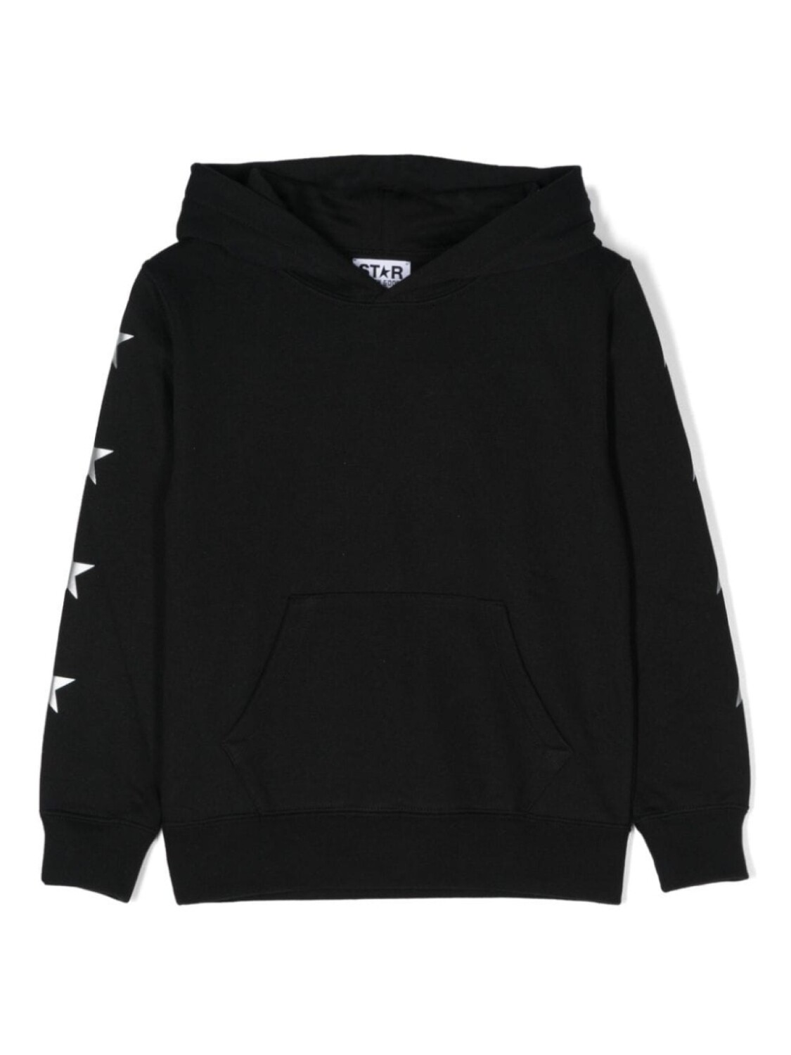

Golden Goose Kids худи из джерси с принтом, черный