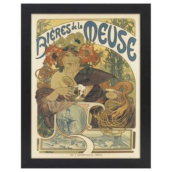 

Рамка для фотографий LegendArte Poster Bières de la Meuse, черный
