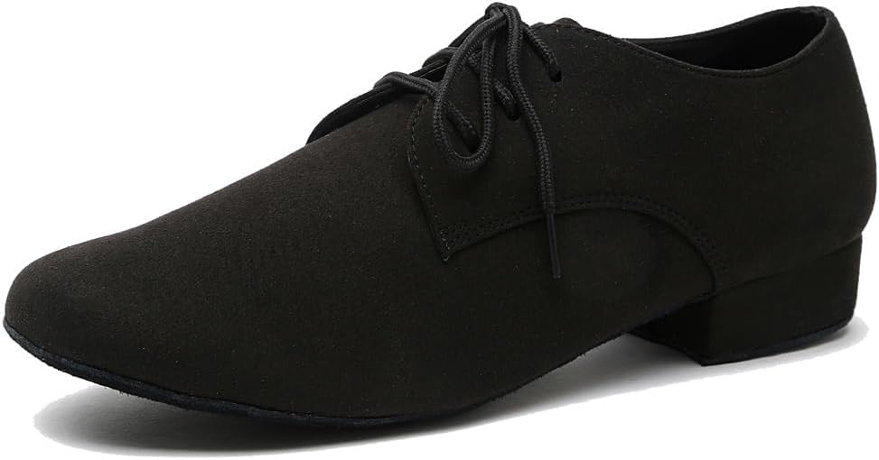 

Мужские классические танцевальные туфли на шнуровке для танго, сальсы, ча-ча-ча, джаза, румбы, самбы, бальных и латинских танцев, современный стиль Mgm-Joymod, черный