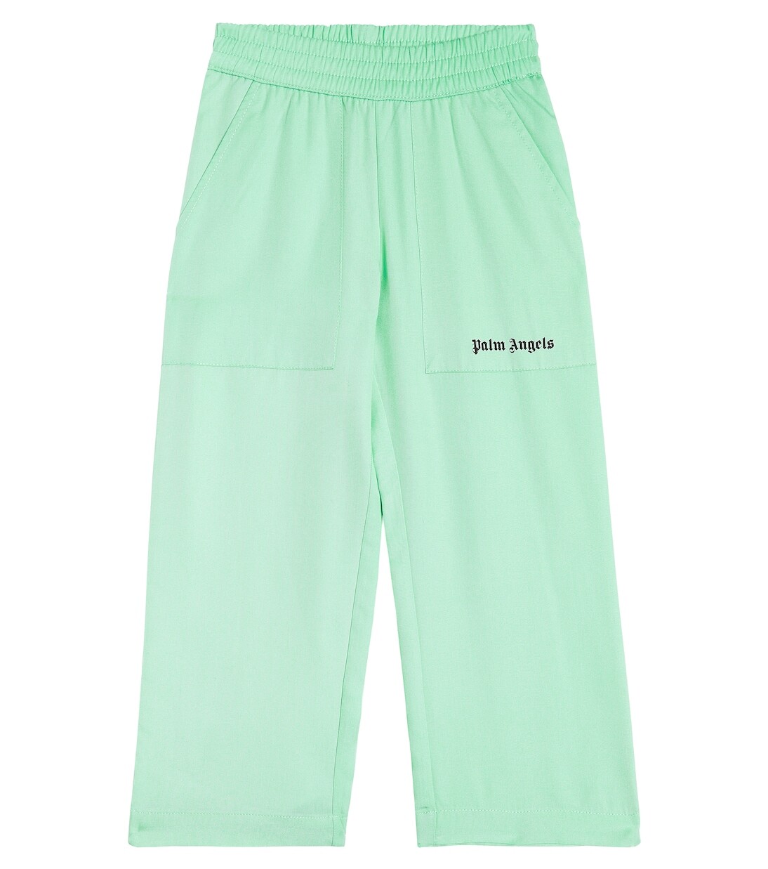 

Спортивные брюки в полоску с логотипом Palm Angels Kids, зеленый