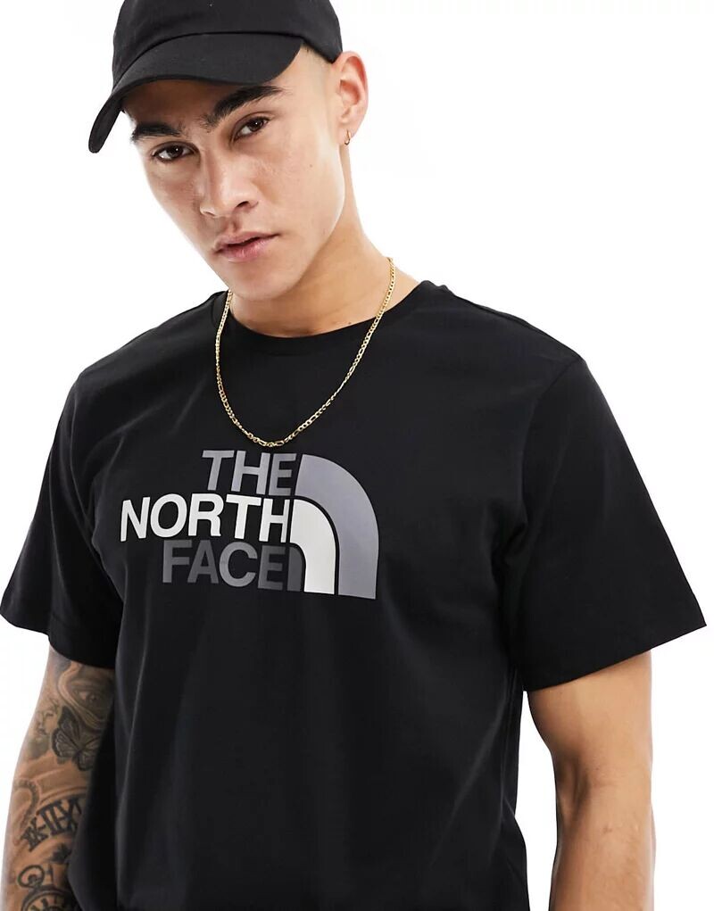

Черная футболка с логотипом The North Face Easy, Черный, Черная футболка с логотипом The North Face Easy