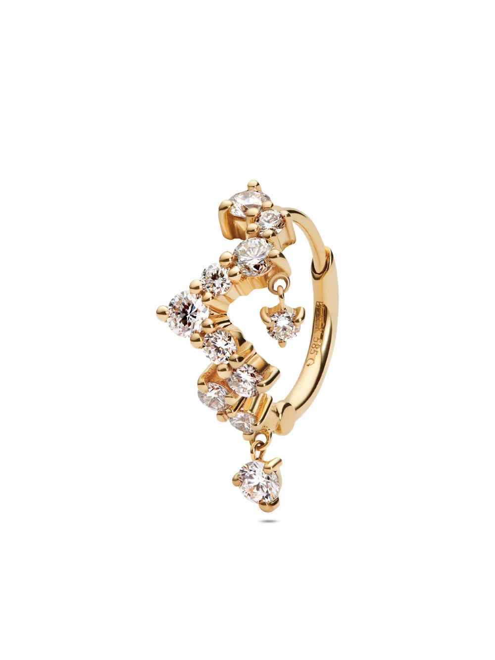 

Серьга Sky из переработанного желтого золота с бриллиантами Maria Black