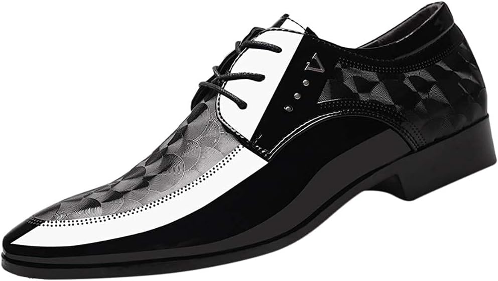 

Свадебные туфли ZHOUYF для мужчин, модные, современные классические деловые туфли, повседневные с шнуровкой, с остроконечным носком, кожаные оксфорды, мужские классические туфли, черный