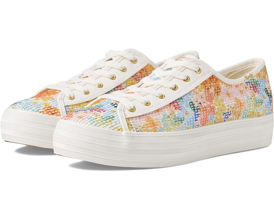 

Кроссовки Keds Keds x Rifle Paper Triple Kick Mesh Margaux, цвет White/Multi