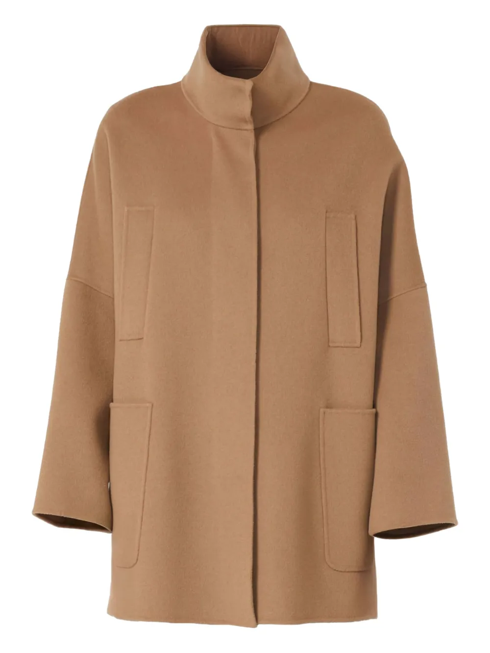 

Пальто с высоким воротом и накладными карманами 'S Max Mara, коричневый