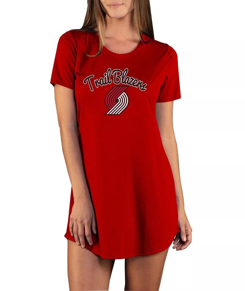 

Женская футболка Concepts Sport Portland Trail Blazers Marathon Red Night