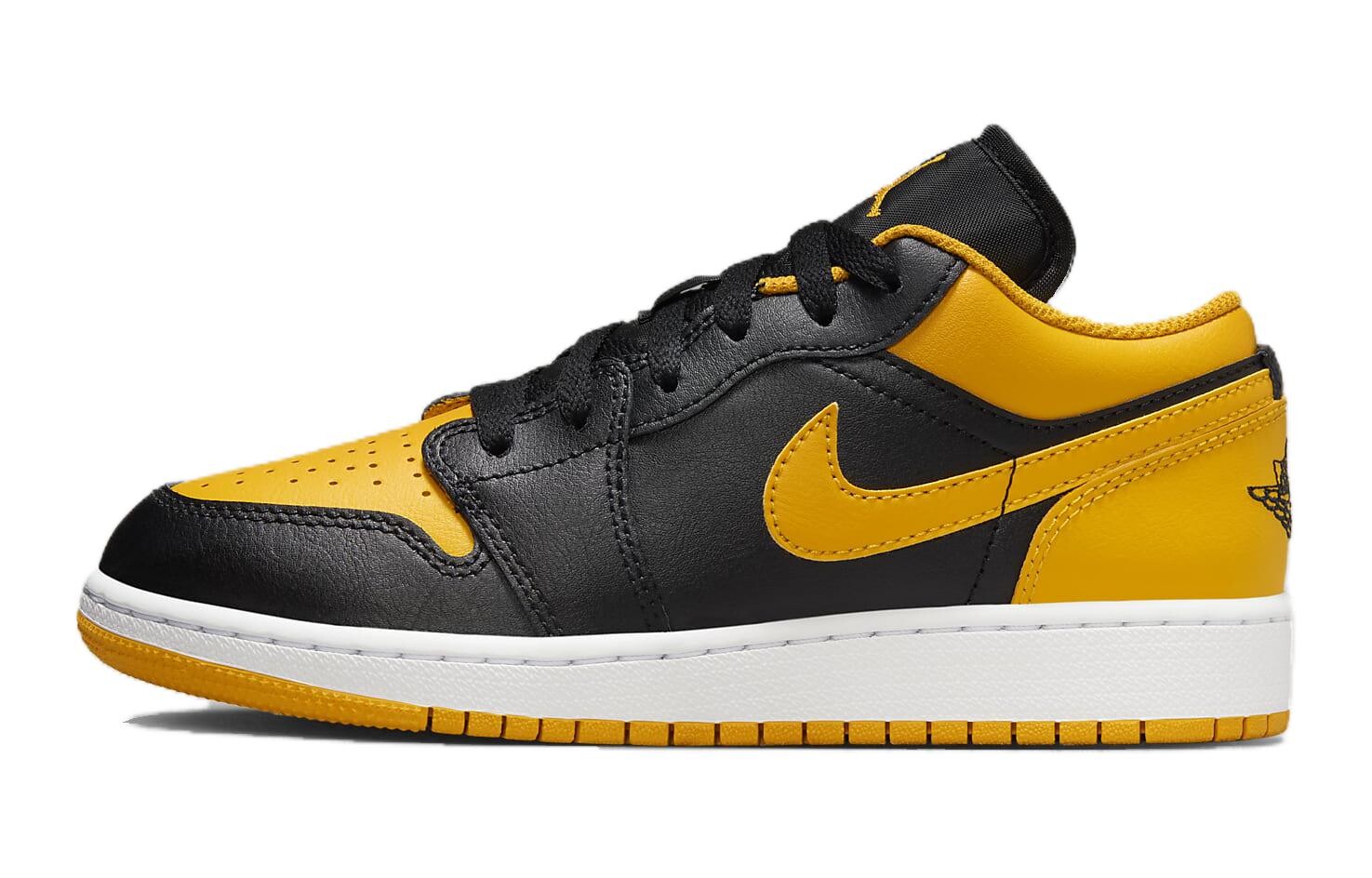 

Jordan Air Jordan 1 Детские баскетбольные кроссовки GS, Black/Yellow