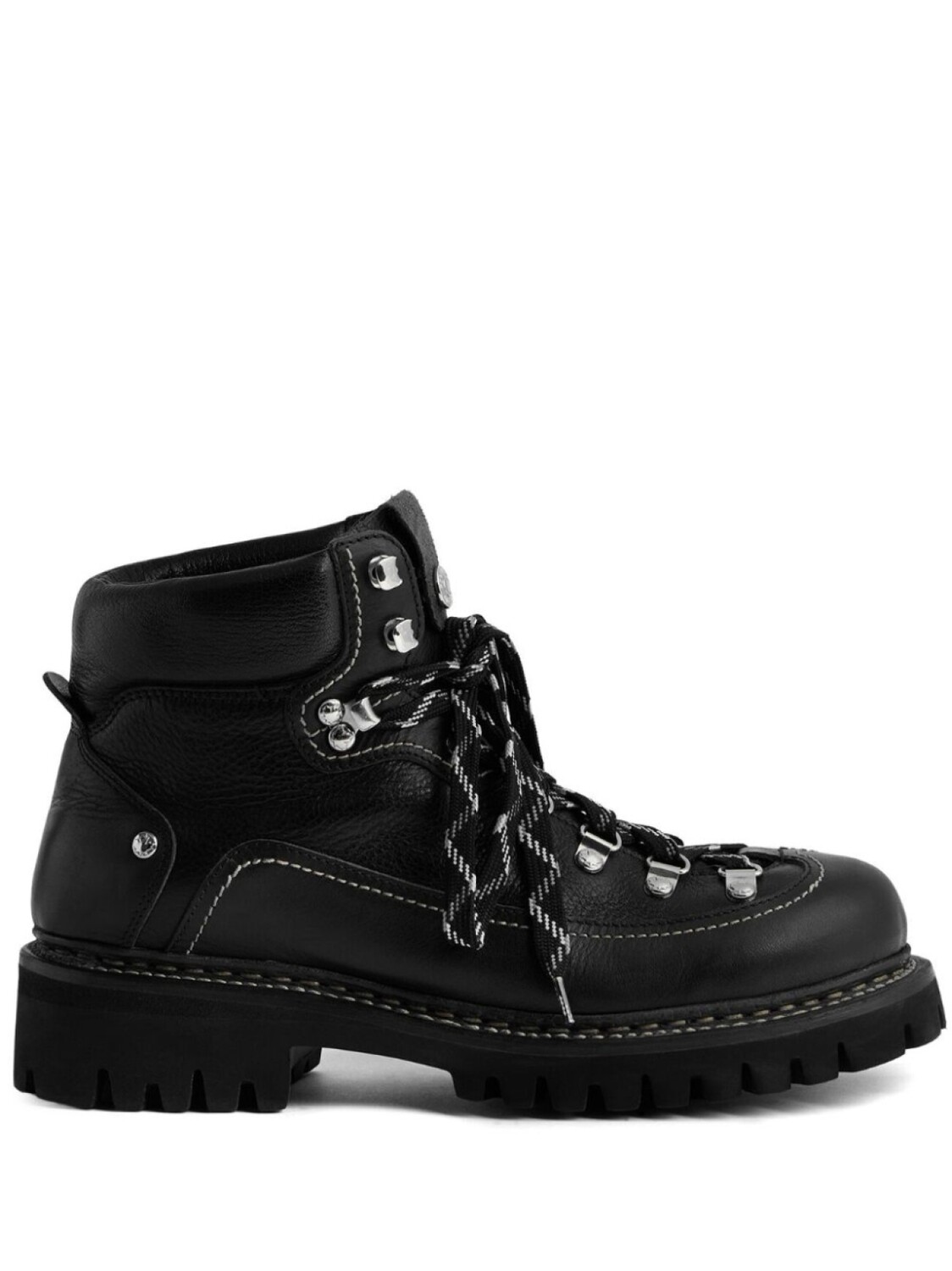 

Dsquared2 leather hiking boots, черный