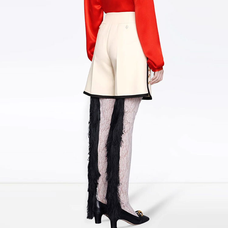 Повседневные шорты женские цвета хаки Gucci — фото 4