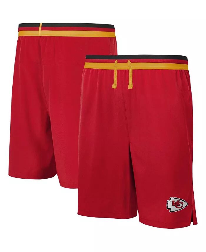 

Мужские красные эластичные тренировочные шорты Kansas City Chiefs Cool Down Tri-Color Outerstuff