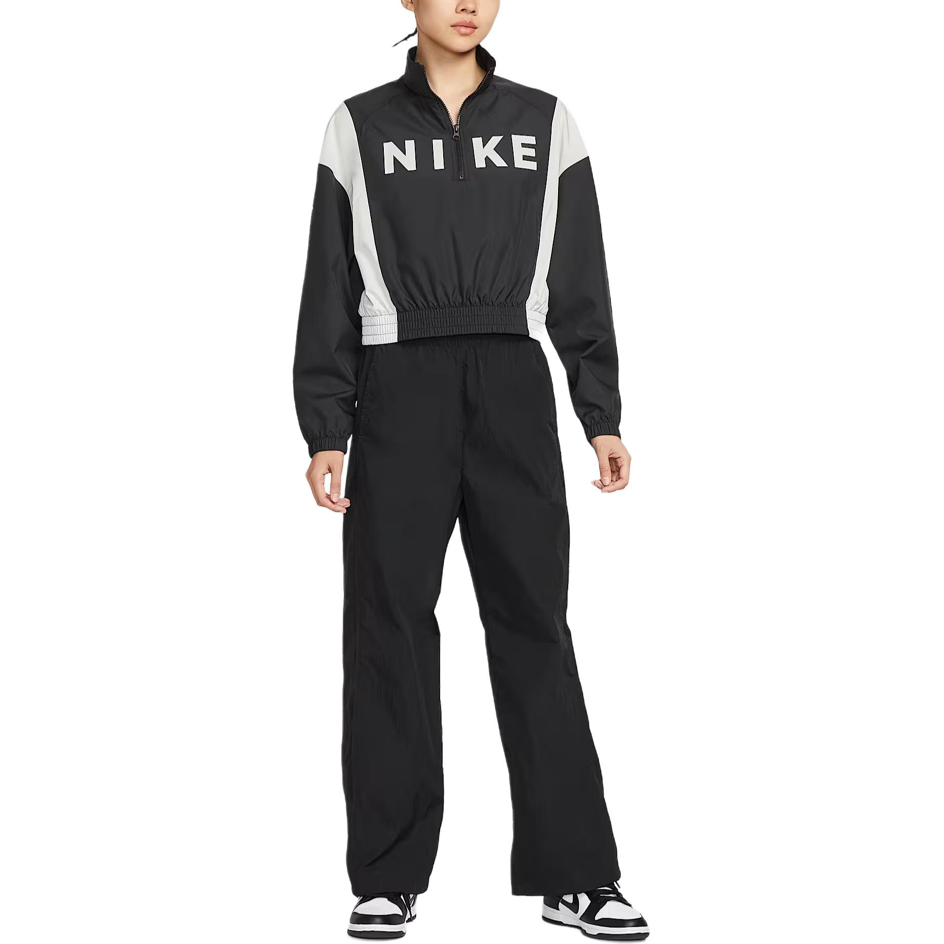 

Nike Спортивная куртка женская черно-белая, Black/Sail White