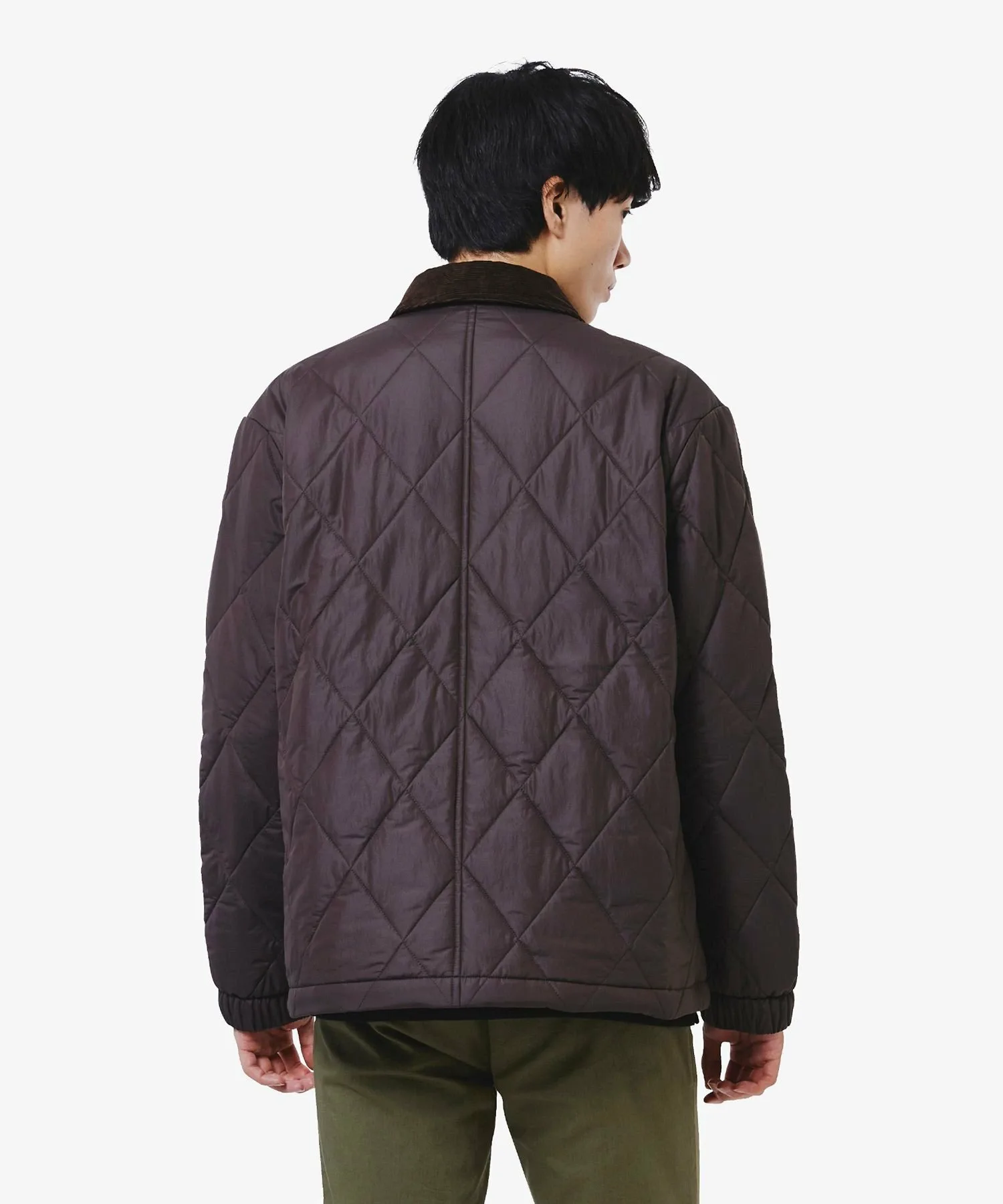 Стеганая куртка THERMORE из вельвета, стеганая, цветная LACOSTE, Dark Brown — фото 2