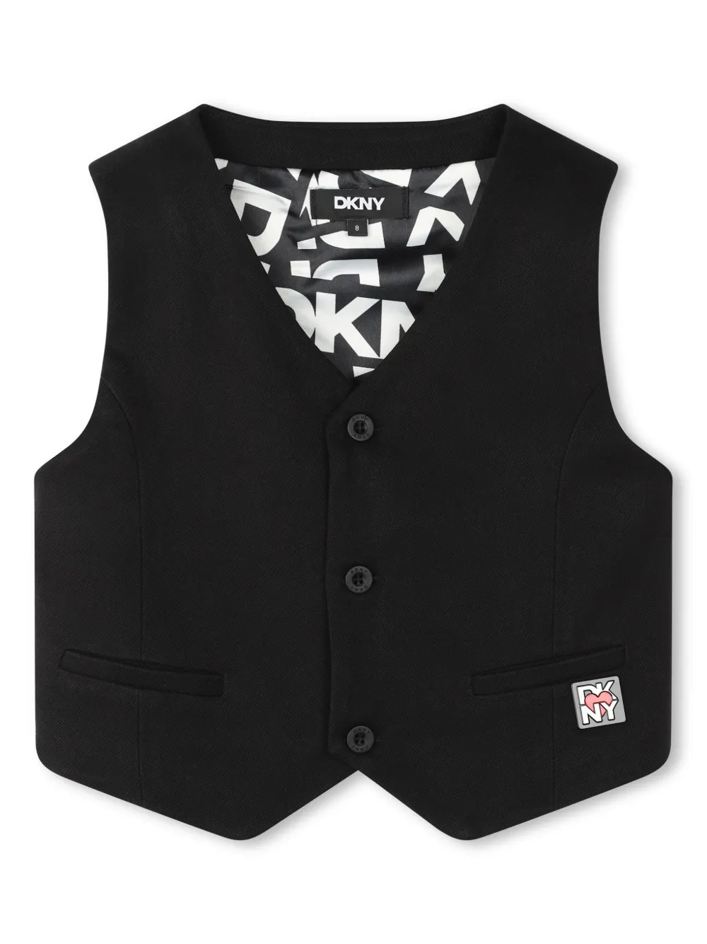 

Жилет с логотипом Dkny Kids, черный