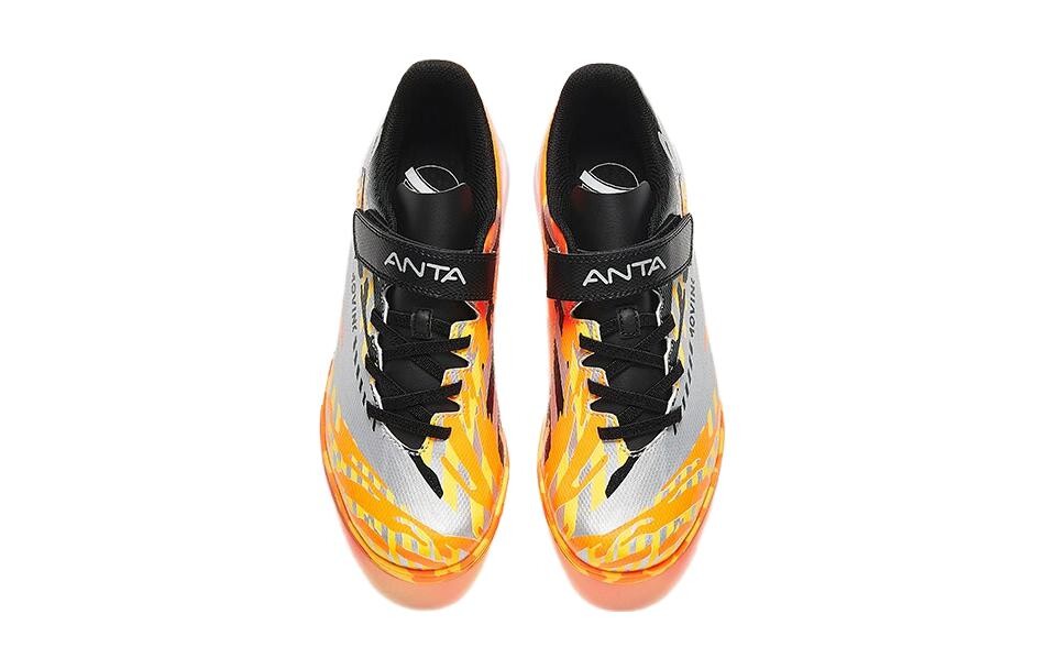 Детские футбольные бутсы GS Low-top Silver/флуоресцентные Mango Yellow/черные Anta Kids, черный — фото 3