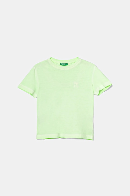 

Детская хлопковая футболка United Colors Of Benetton, зеленый