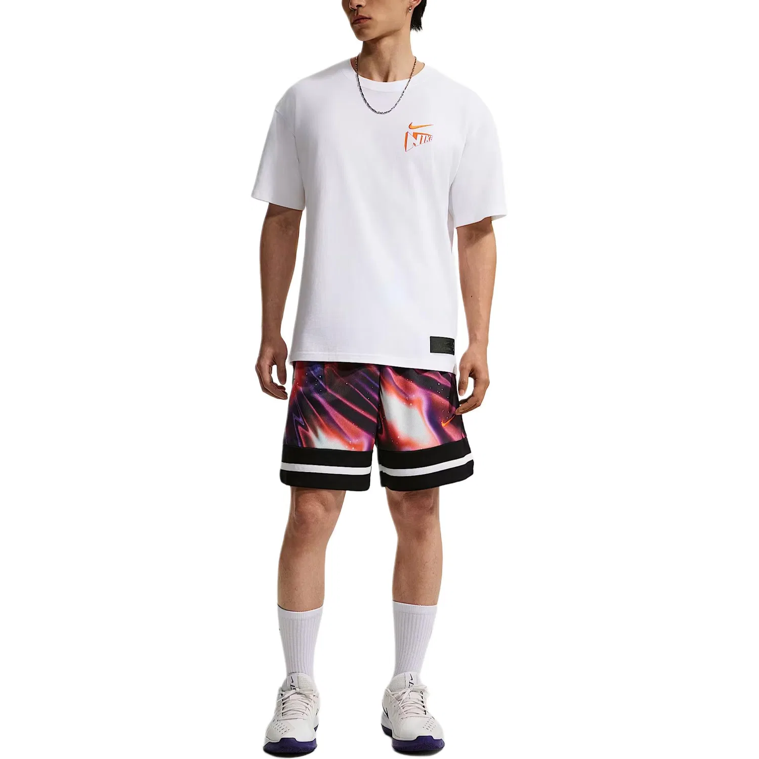 Шорты баскетбольные мужские Basketball Collection 'CHBL' Nike, White — фото 3